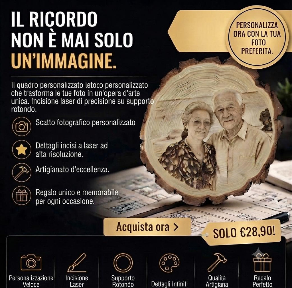 Quadro in legno personalizzato